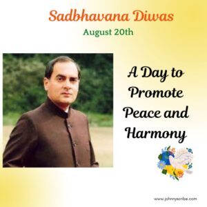 Sadbhavana Diwas August 20