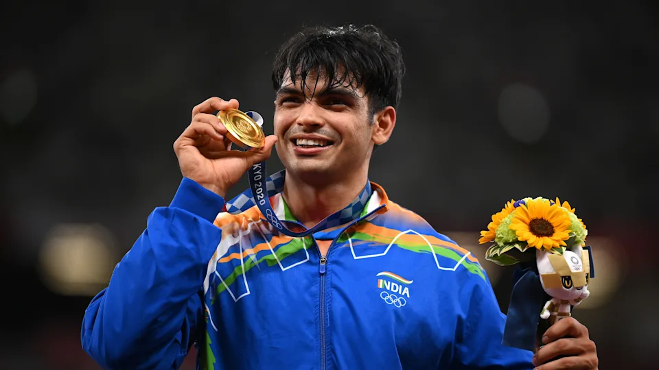 Neeraj Chopra is an Indian track and field athlete who specializes in the javelin throw.