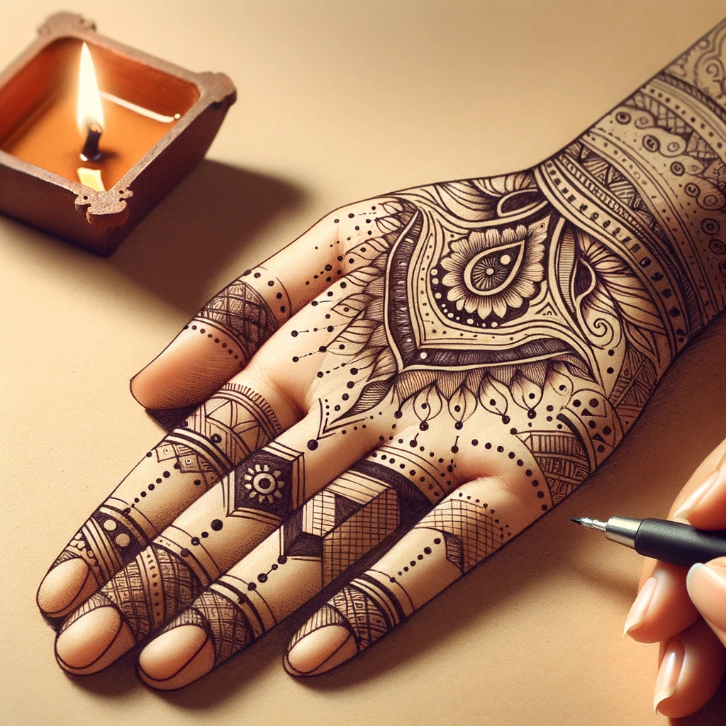 Diwali mehndi design image 6