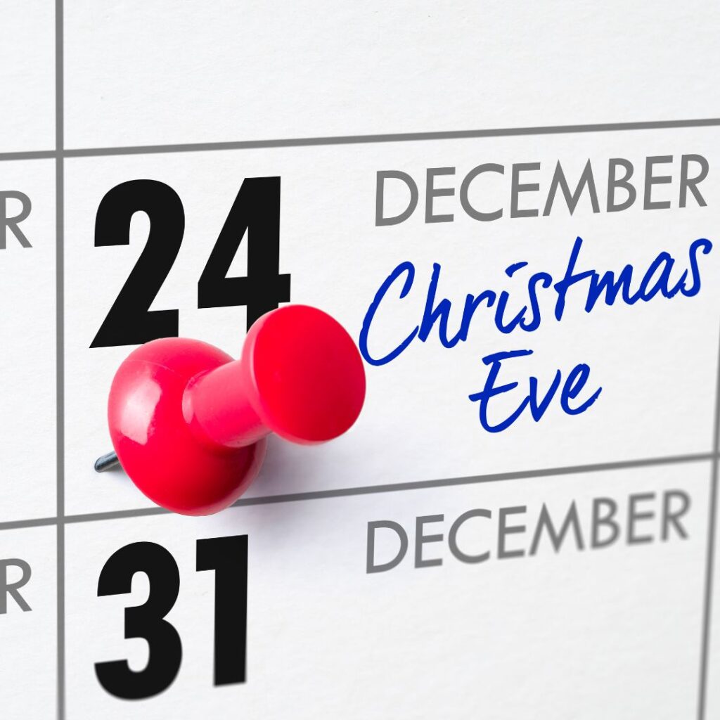 Christmas Eve 24 December