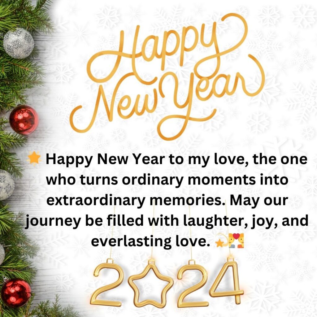 Happy New Year Wishes 2024 for love