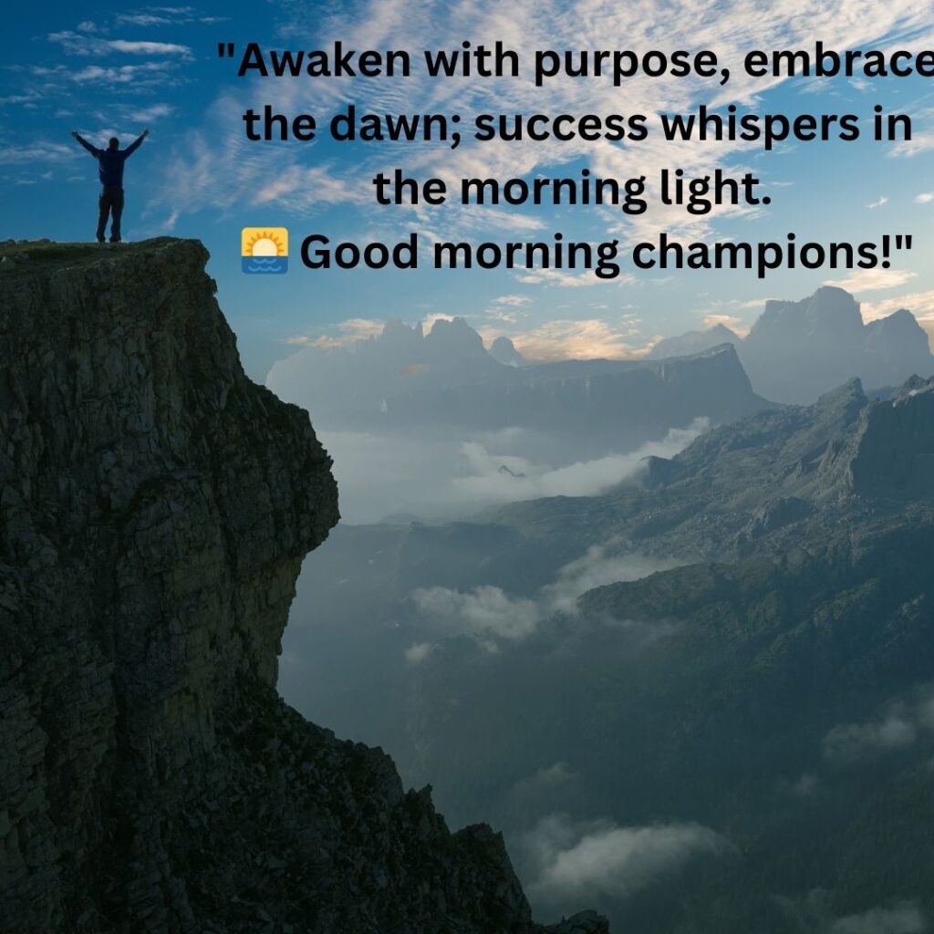 Unique Good Morning Quotes for Success