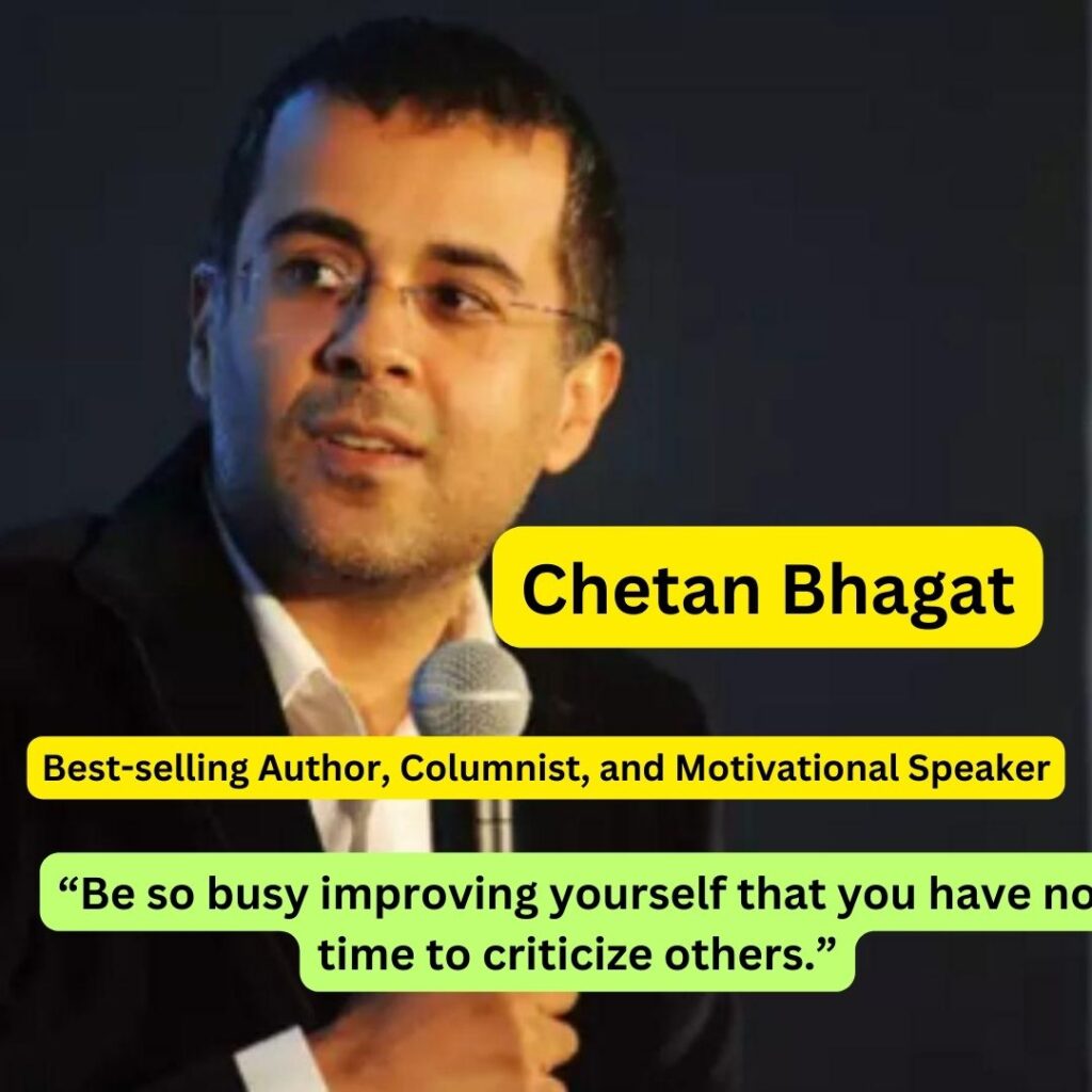 Chetan Bhagat is a Best-selling Author, Columnist, and Motivational Speaker